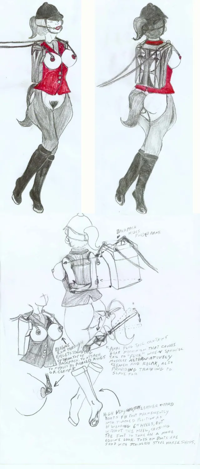 An old ponygirl outfit design I did years ago