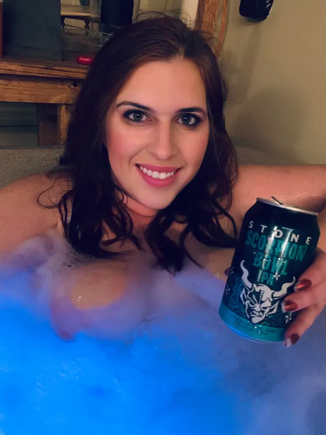 After a hard fought battle at trivia, it’s Hot tub time.