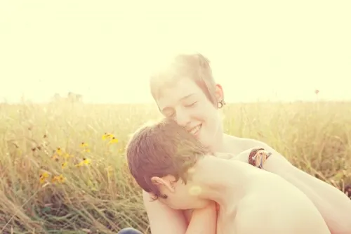 My partner and I. More nude-ier pictures, if you want 'em!