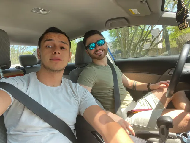 Enjoying this nice spring weather with my husband 🍃