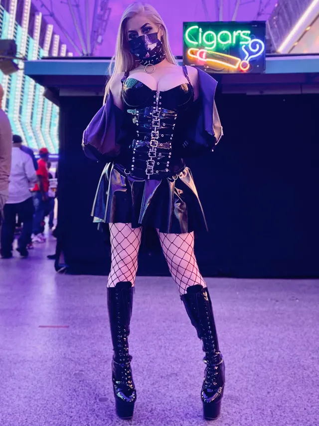 I love wearing my sexy PVC boots in public [oc]