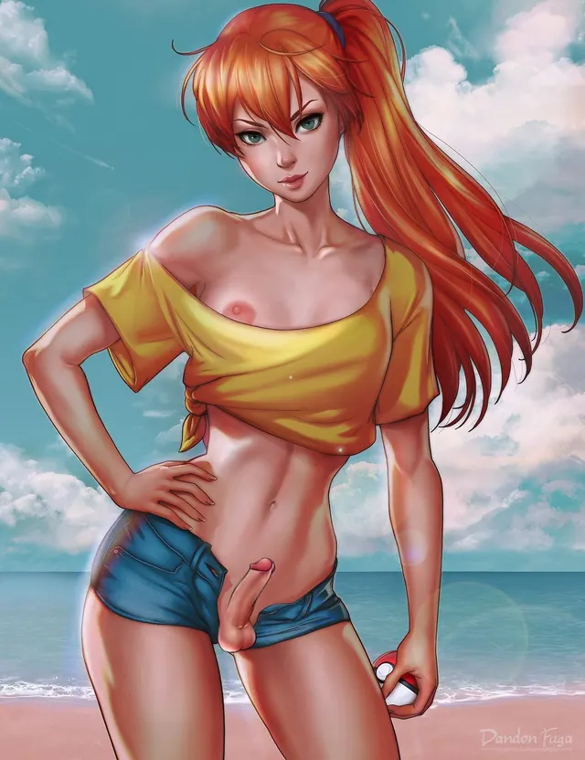 Misty at the beach (DandonFuga | AnonFutaShopper)