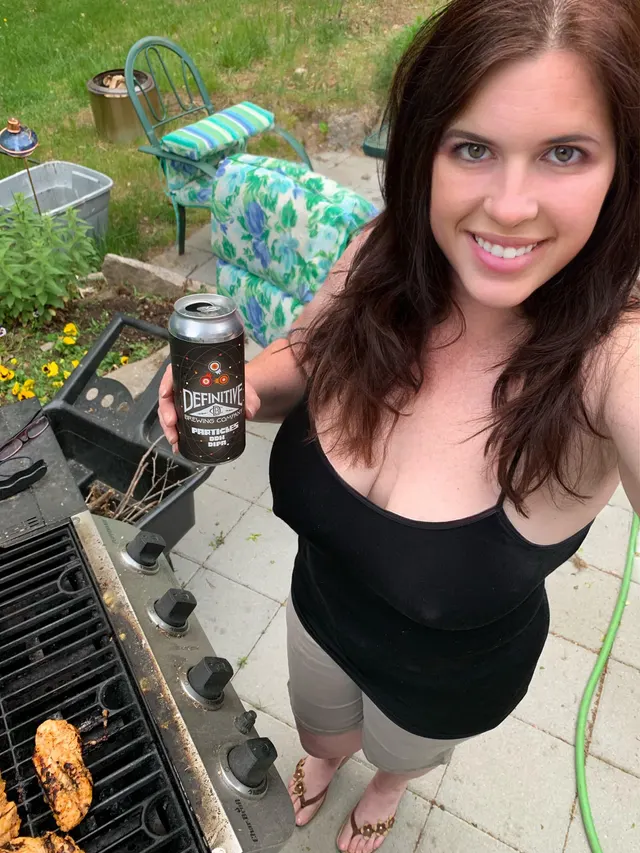 What a beautiful night for a beer and cooking on the grill.