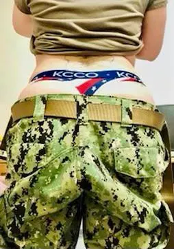 Patriotic in and out of uniform!