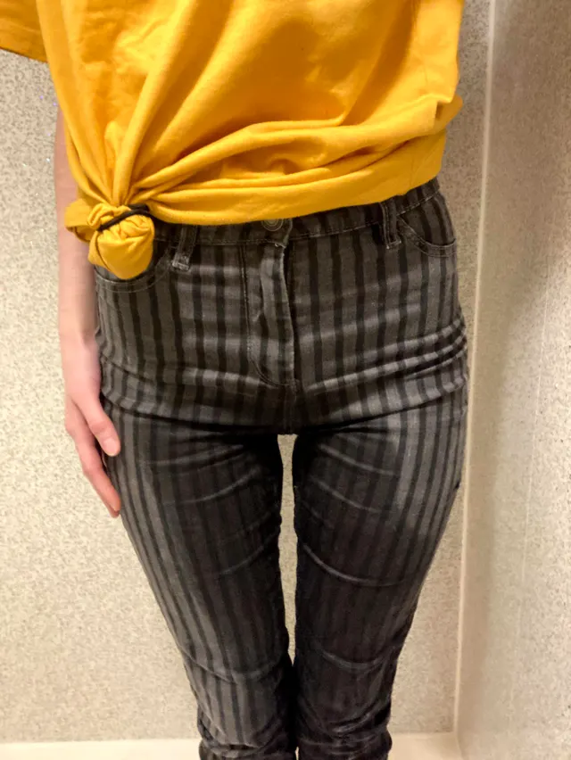 I had my ankles tied together...