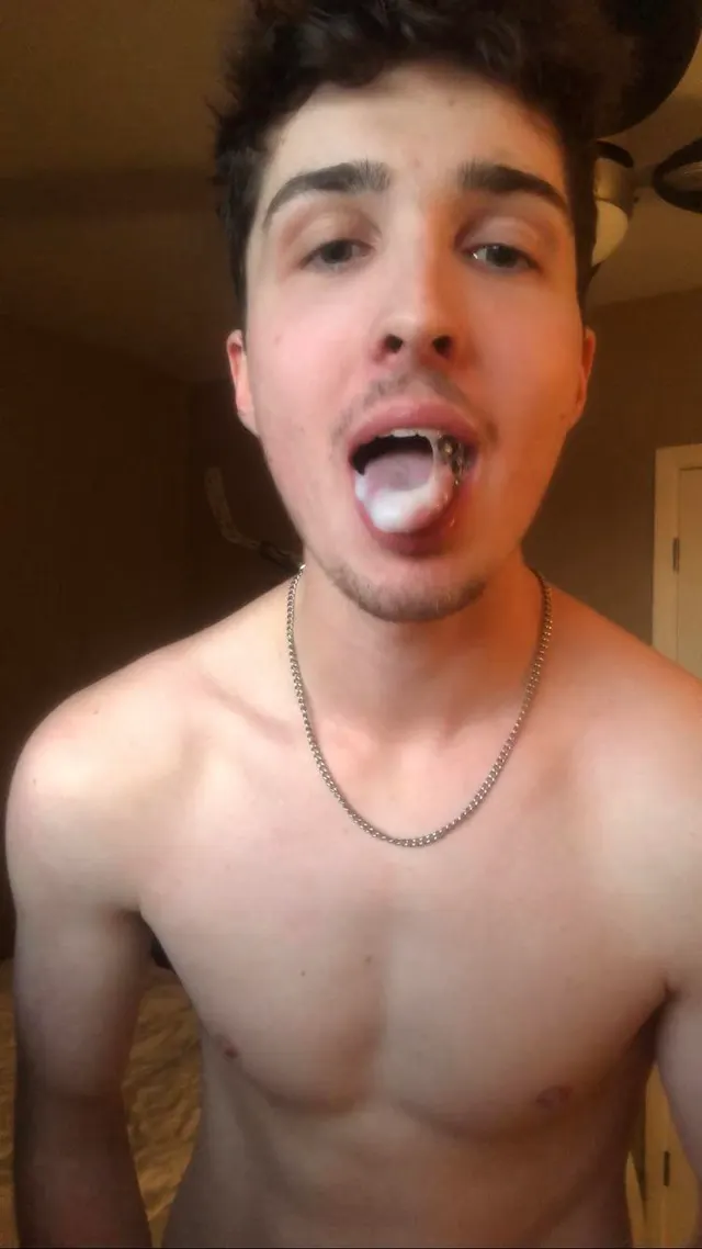 I love eating my own cum