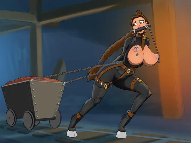 Ponygirl mining labor