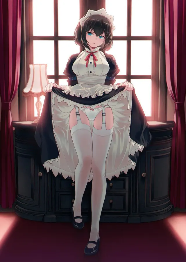 Maid up skirt