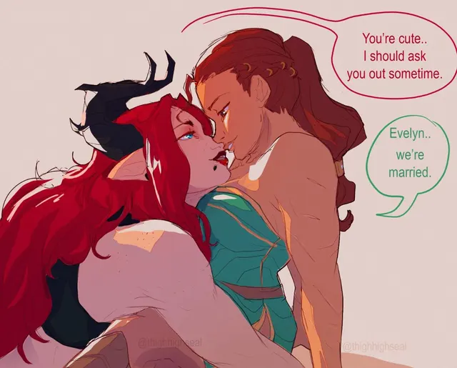 Evie on Naga By thighhighseal(me)