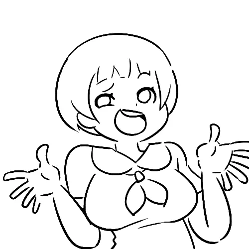 trying out her new cosplay