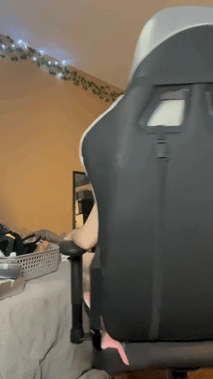 the only way i can sit in my gaming chair now