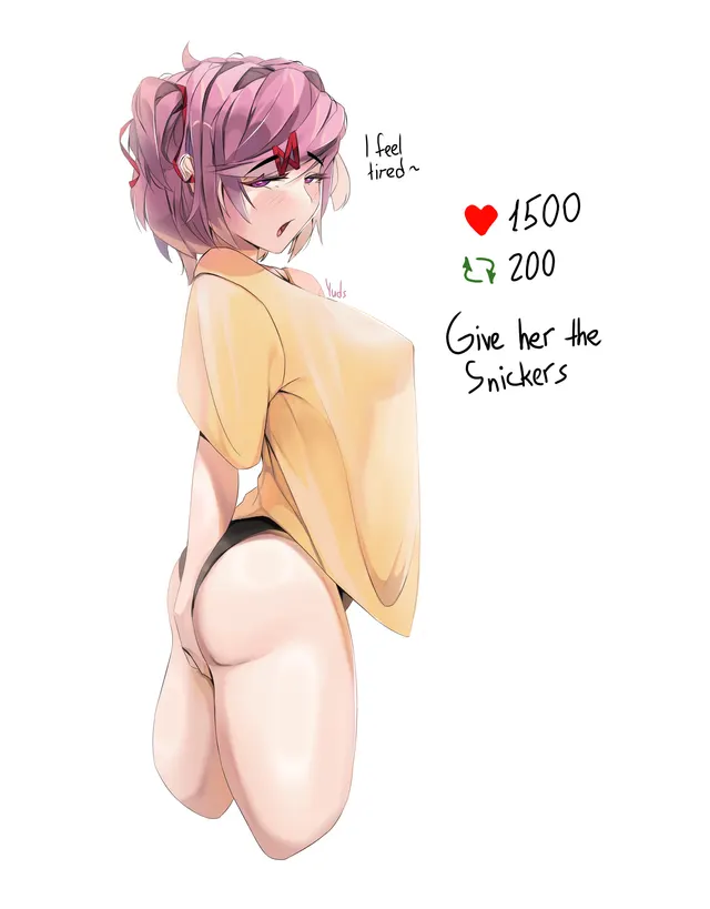 [OC] Strip game (?) with Natsuki ~