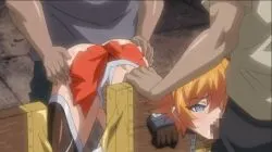 ninja girl getting used