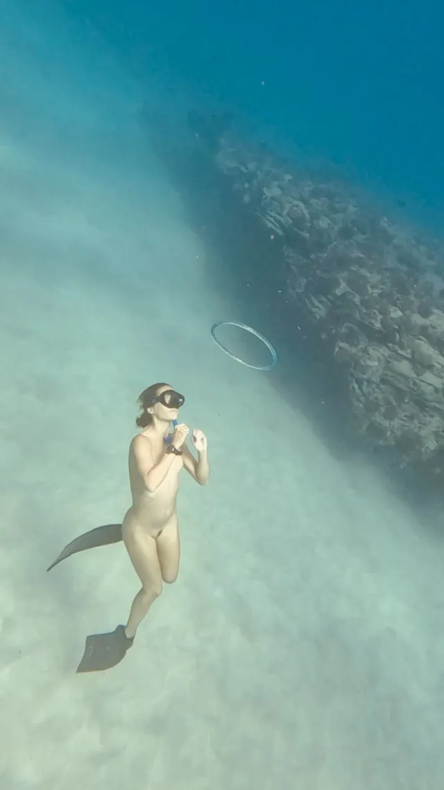 Diving naked is a different kind of adventure!