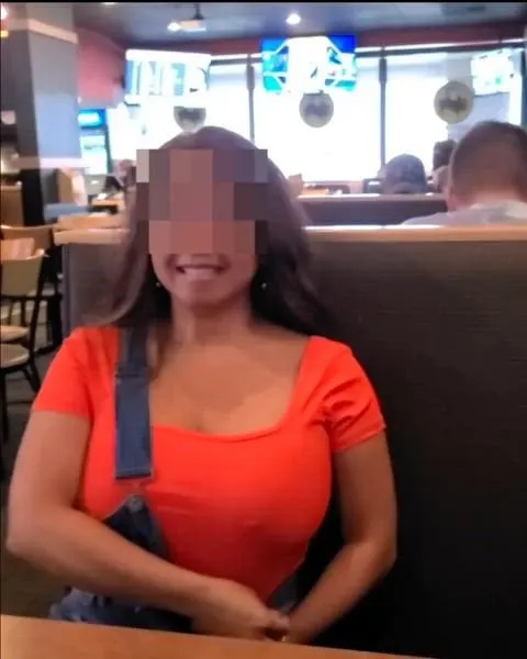 My big Asian boobies at a diner