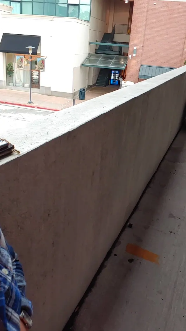 This parking lot needed my tits