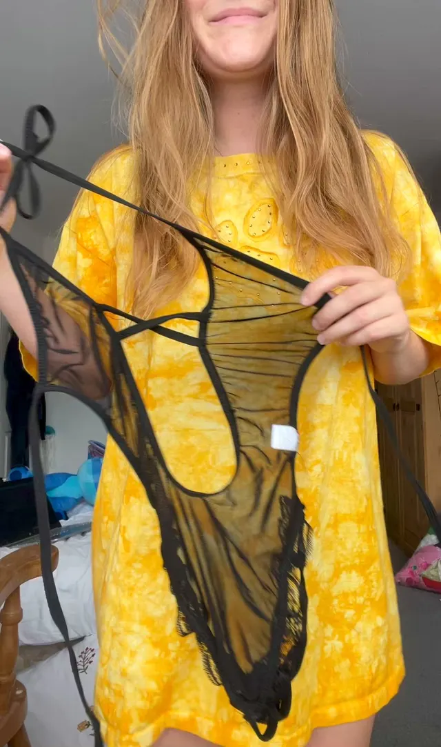 What do you think of this lingerie on me?