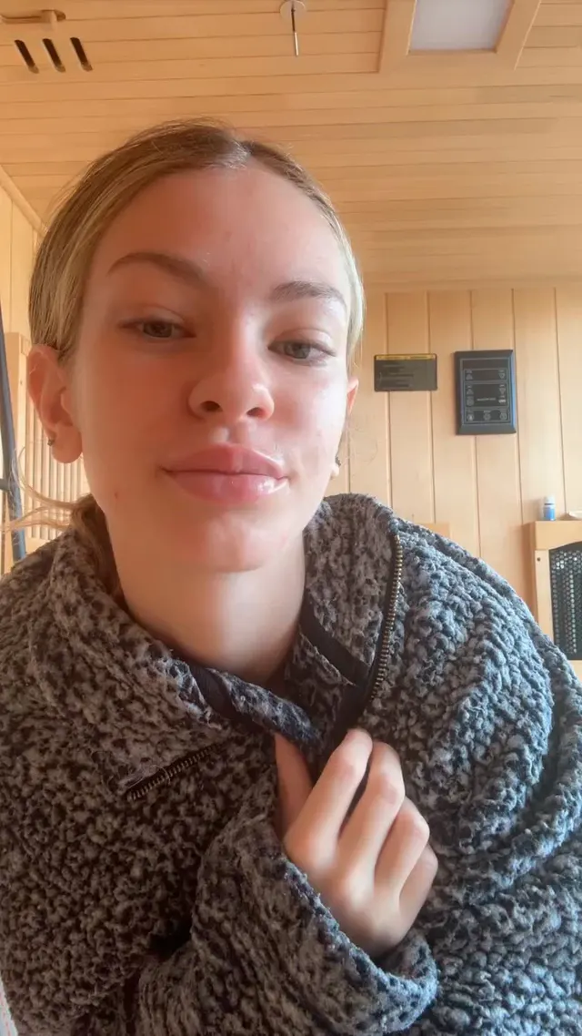 Shy reveal with a small bounce at the end