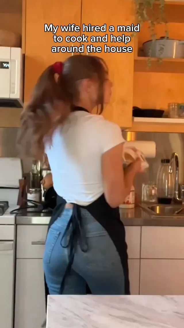 Wife hired a maid 🧹to help out around the house...turns out she takes all her duties very seriously...🤯