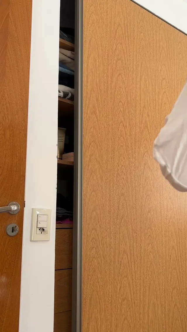 You asked me to get you something from the closet so you could watch me walk in my jeans