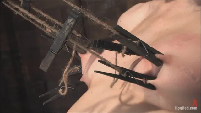 Pull the clothespins off or she gets zapped