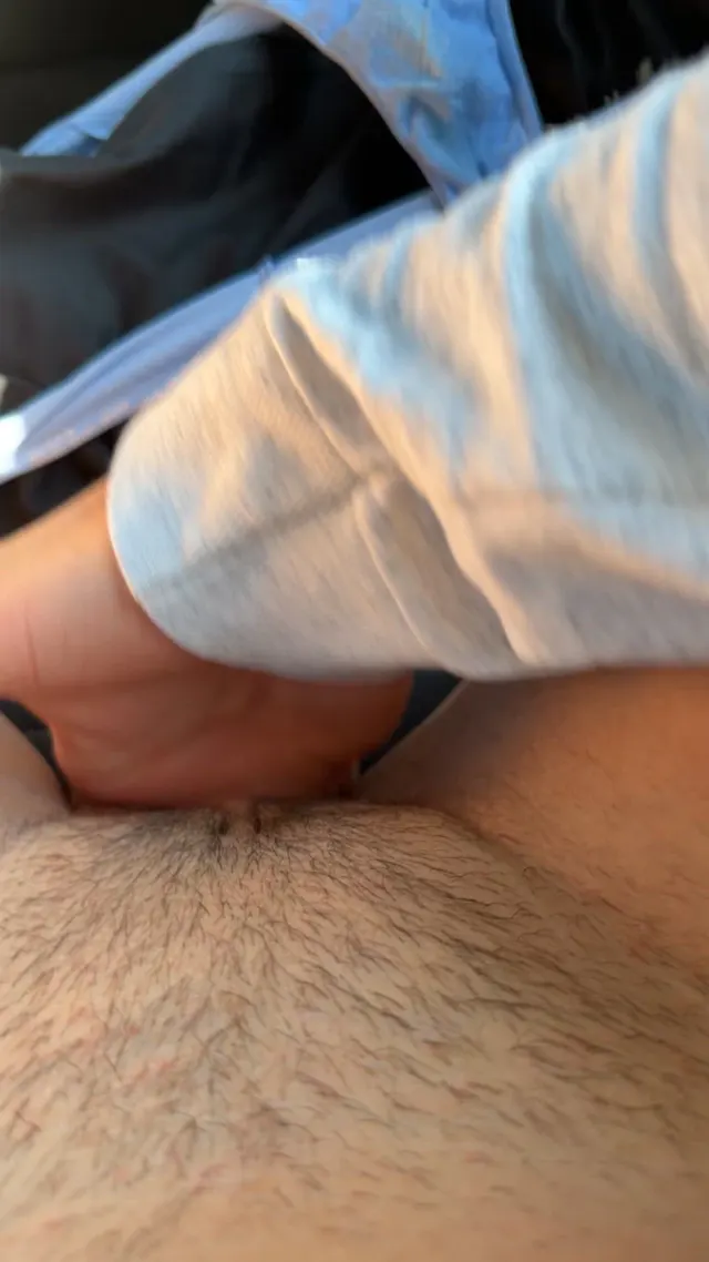 Edging myself makes car rides more fun