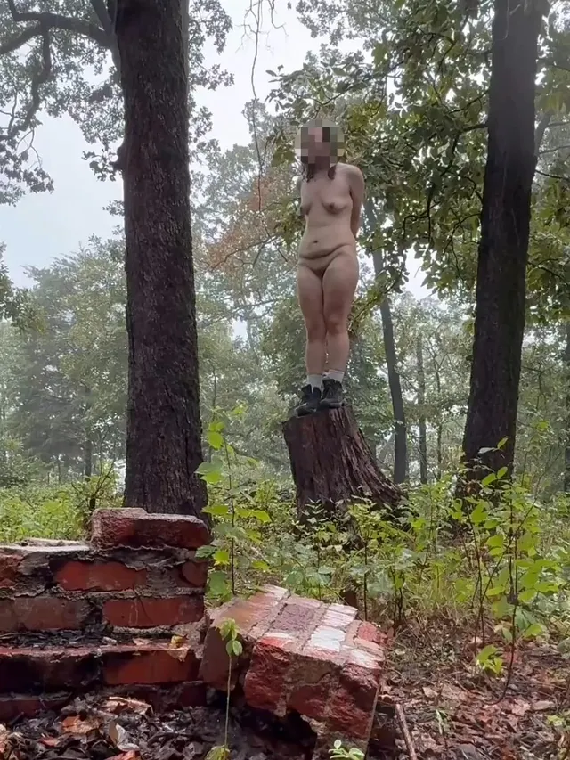 left exposed in the rain with my hands behind my back