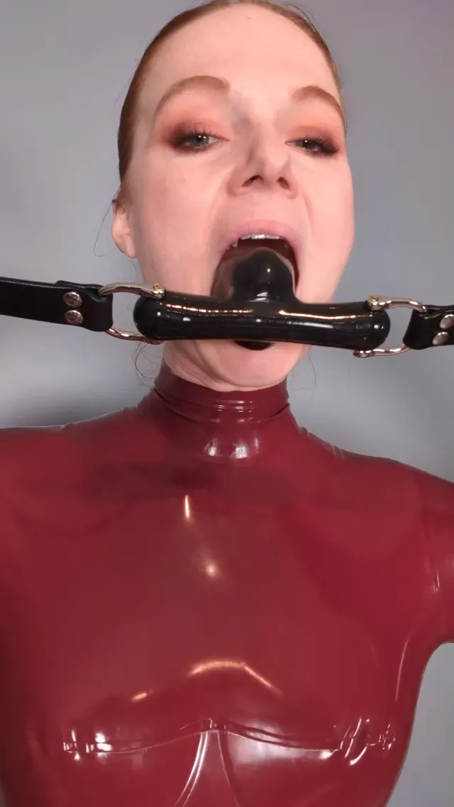 try on anatomical bit gag for maximize silent