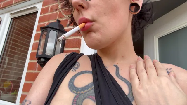 There’s nothing better than a smoke with your tits out in the morning