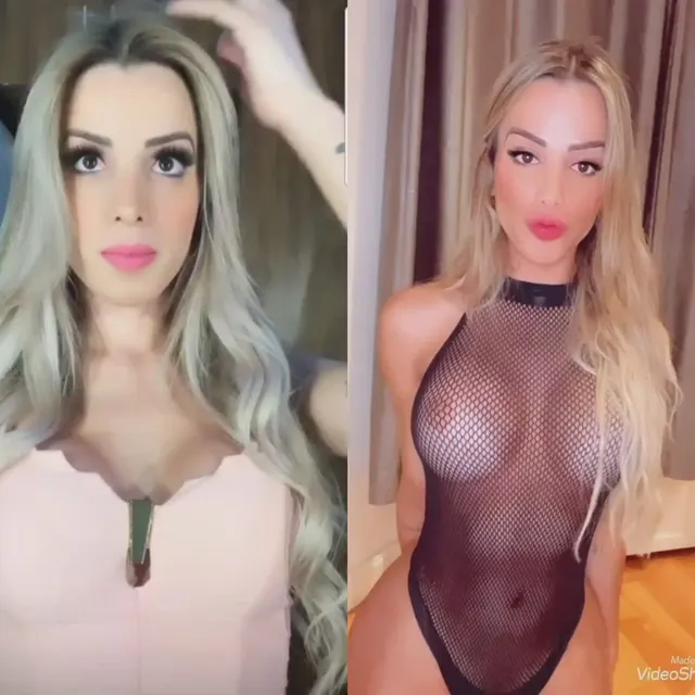 In about 4 years besides bigger tits and ass, I think I learned to display myself more like a bimbo, what do you think?