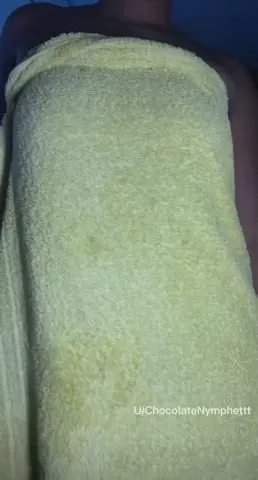 Hope you’re impressed by what’s under my towel