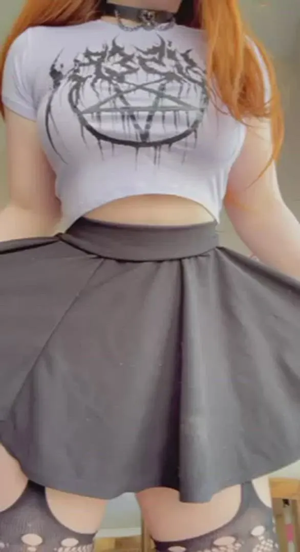 If you meet a busty goth girl who isn’t wearing panties it’s your duty to make sure she gets fucked hard