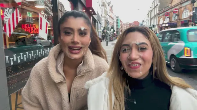 2 hot girls and lots of cum