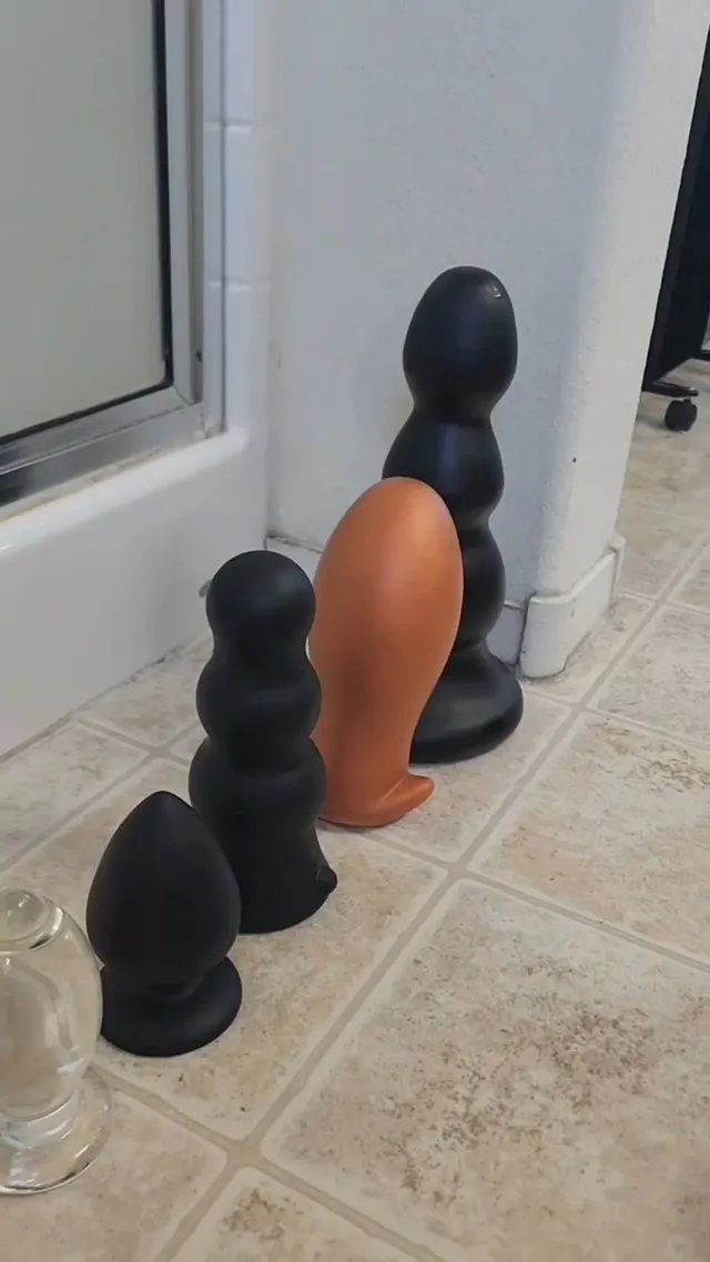 All of my plugs, in size order