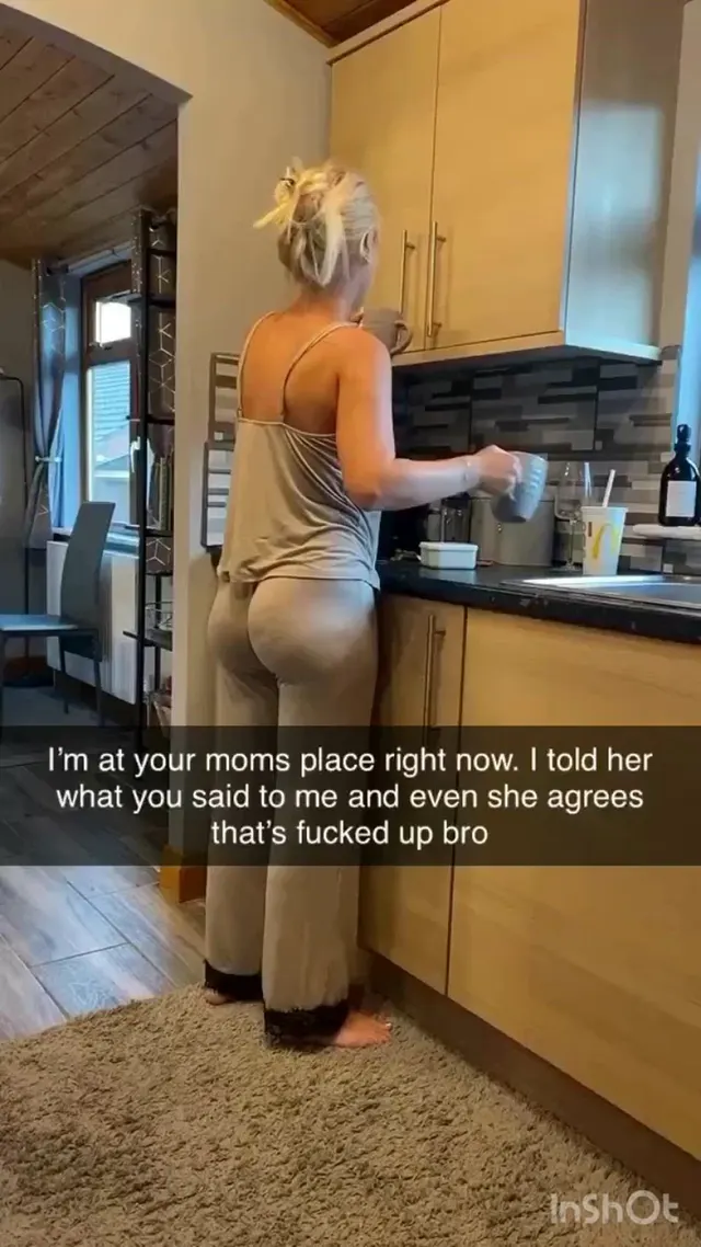 I love to tease my bully so that he ends up fucking my mom like the big ass whore that she is