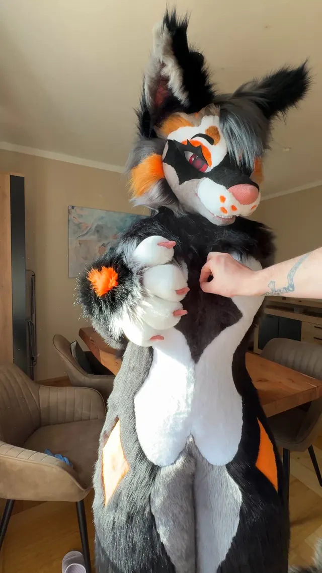 Look whats hiding underneath all that fur ~