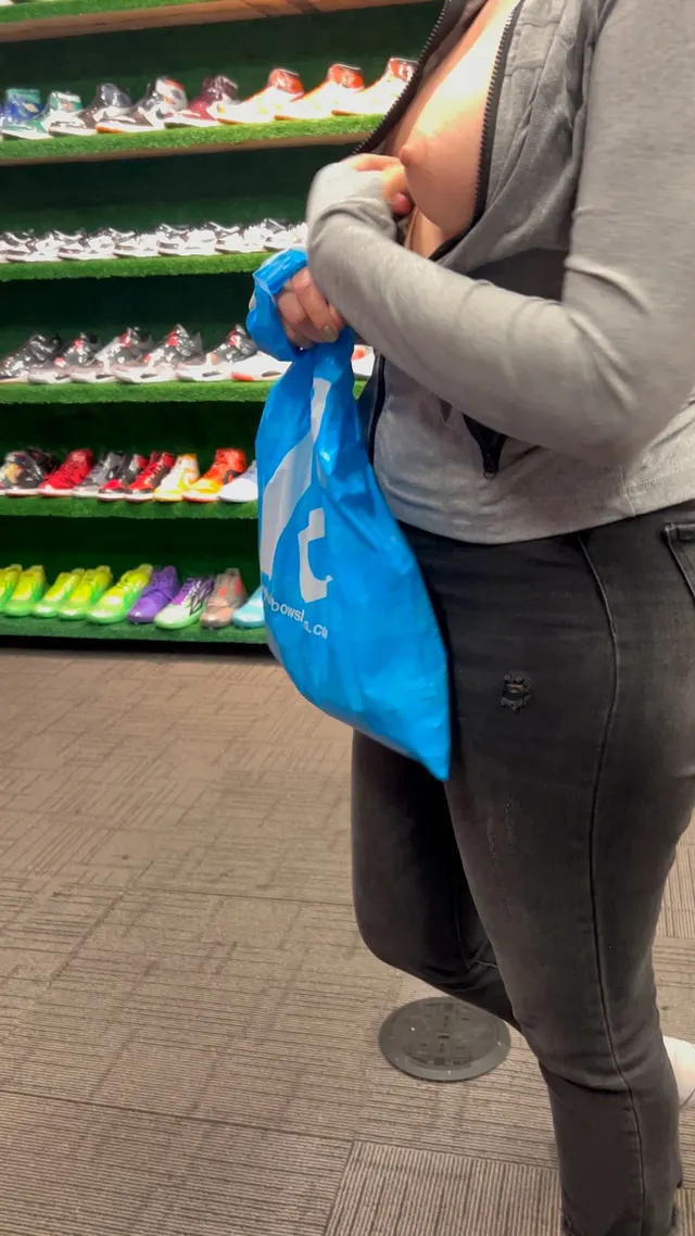 I always go shoe shopping when I’m at the mall…