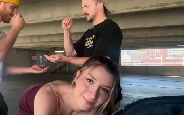 Rock, paper, scissors and whoever wins gets to use her 