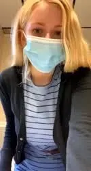 )( - Hourglass Figure Blonde 💙 undressing in 5 steps ⌛️