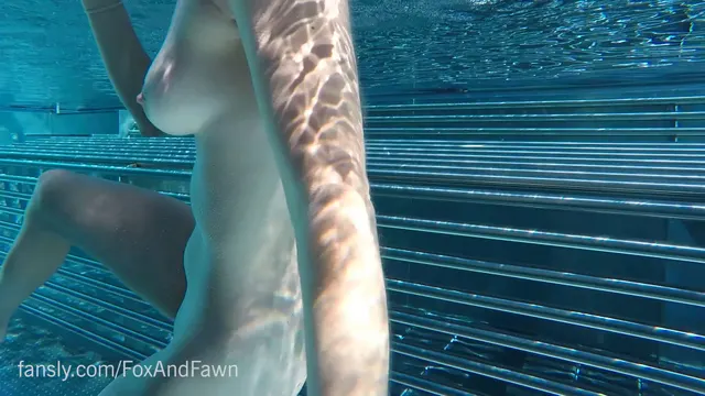 My BF filmed me jumping underwater while my tits bounced and begged for attention.