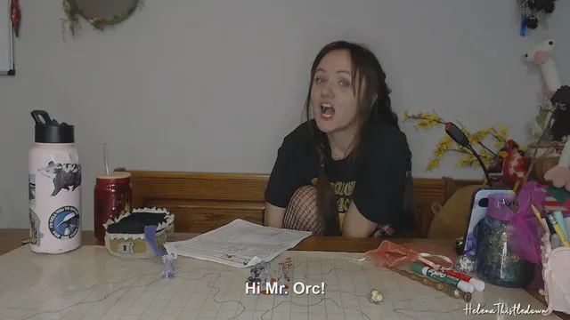 POV your player is a little too excited to roleplay the orc gangbang