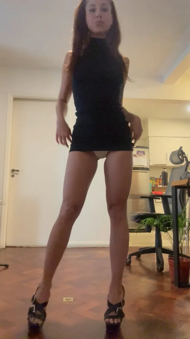 Cocktail dress upskirt