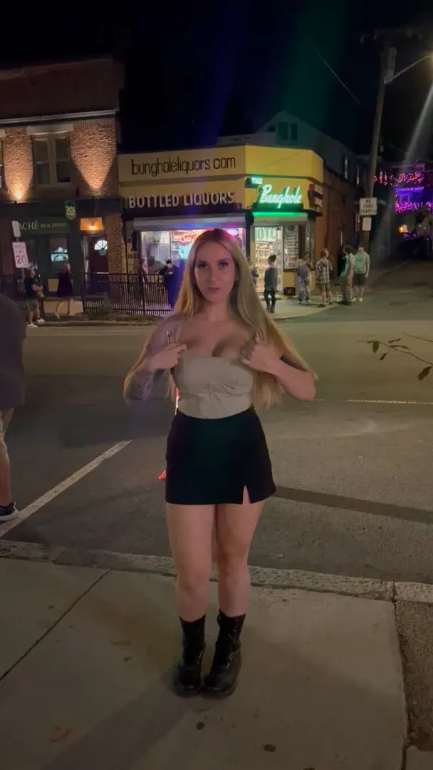 I love showing off my big tits in public ;)