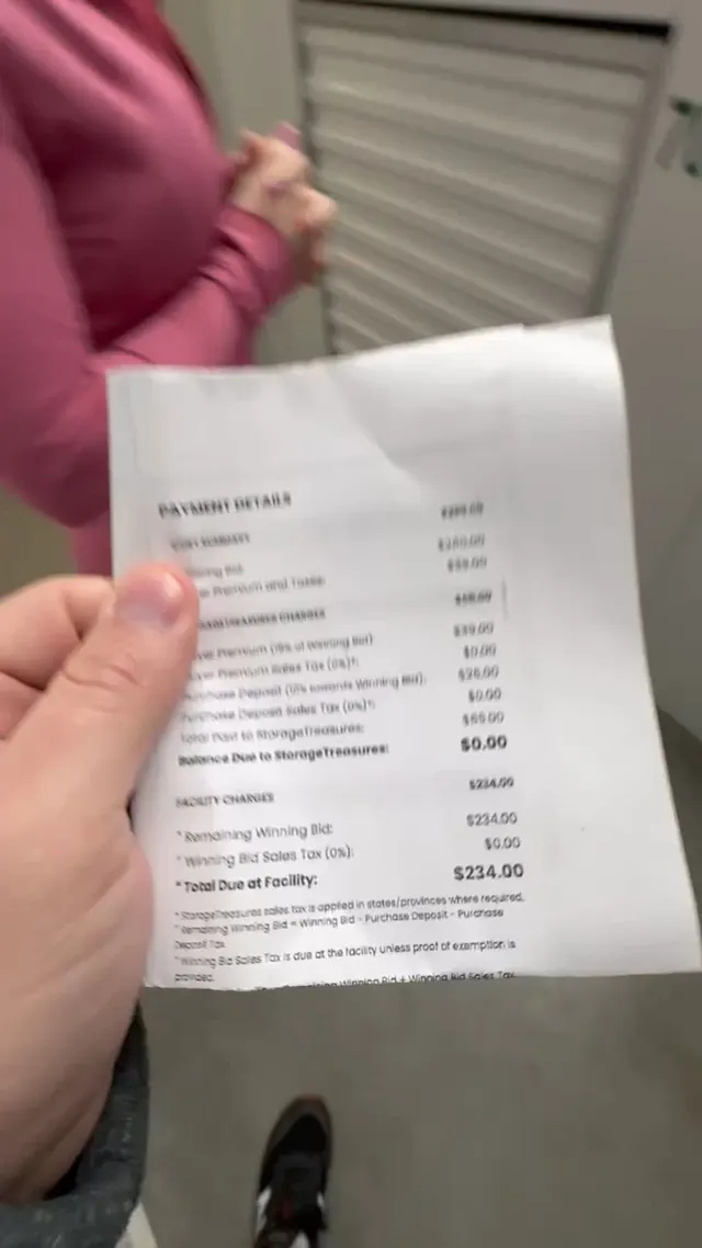 Sneaky public sex at storage unit we got at auction!