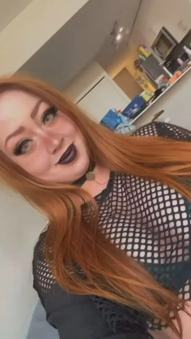 If I lay back and relax will you put your tongue deep into my goth pussy?