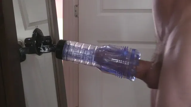 Fleshlight filled with big dick and precum