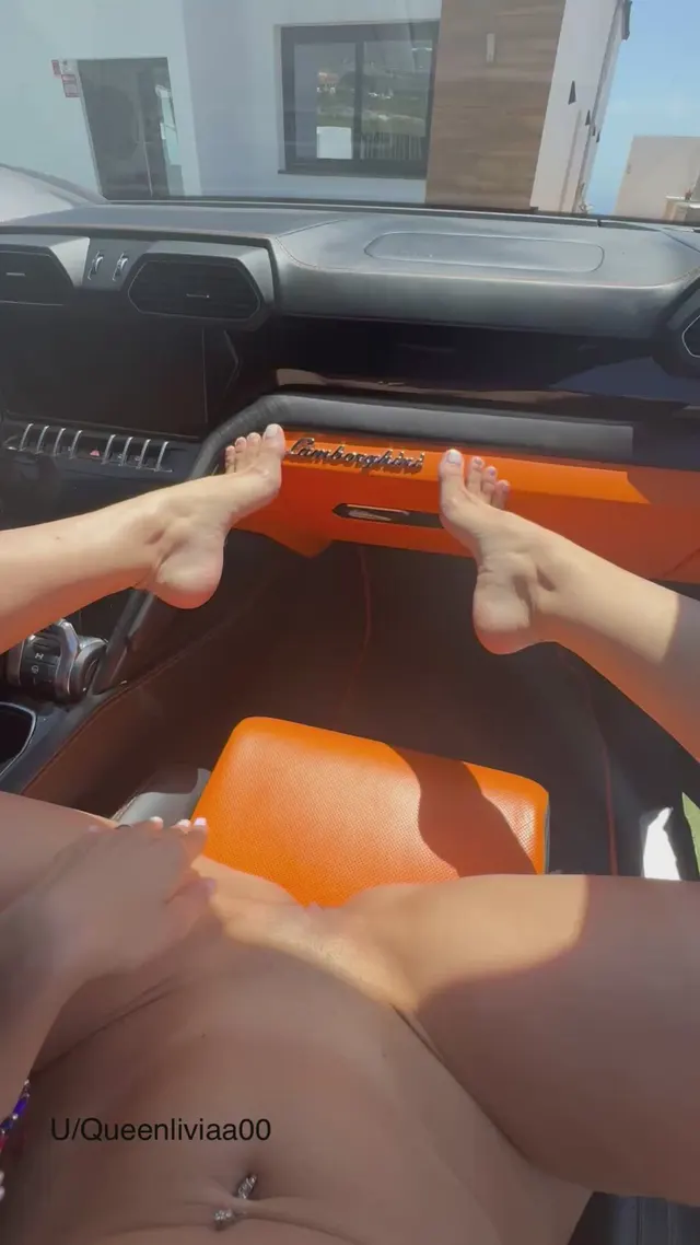 I just fingered in this car