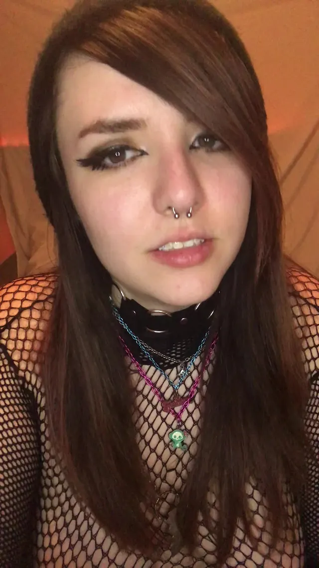 I'm practically begging for a cock down my throat 🖤