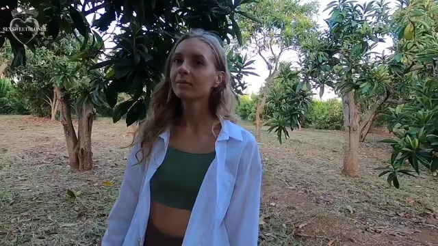 I brought him to the garden to suck him off, but he guessed wrong