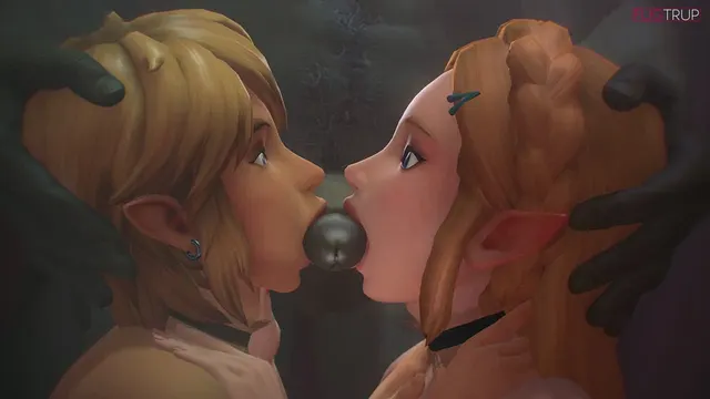 Link and Zelda sharing